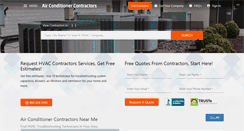 Desktop Screenshot of findairconditionercontractors.com