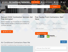 Tablet Screenshot of findairconditionercontractors.com